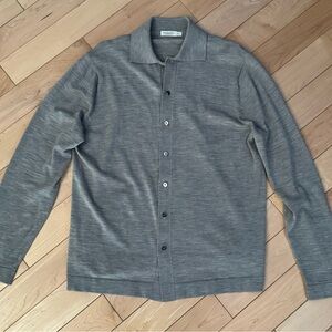 Suitsupply Beige Lightweight Shirt Jacket